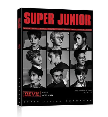 促銷 【買一送三】SJ super junior十週年Devil同款《圖文寫真集》16開本明星周邊