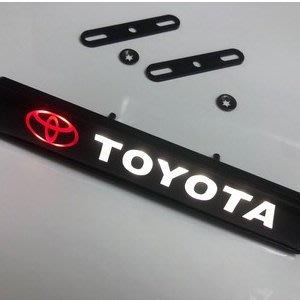 豐田Toyota 汽車改裝LED中網燈卡羅拉 雷淩 凱美瑞 水箱罩小燈 前柵欄 發光車標 惡魔眼發光【車啟點】