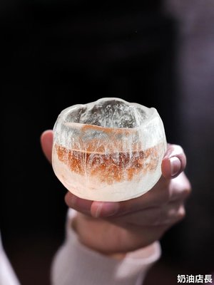 特賣-冰凍燒琉璃杯李子柒茶杯女個人專用品茗杯玻璃功夫茶具主人杯單杯