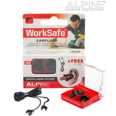 【又昇樂器.音響】Alpine Worksafe 頂級工作防護耳塞 電鋸/電鑽/工地/拆模 專用耳塞