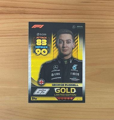 GEORGE RUSSELL 2022 TOPPS TURBO ATTAX F1 #LE 14G