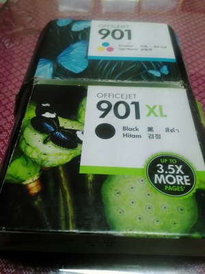 HP 901XL黑色+901彩色原廠墨水匣特惠組