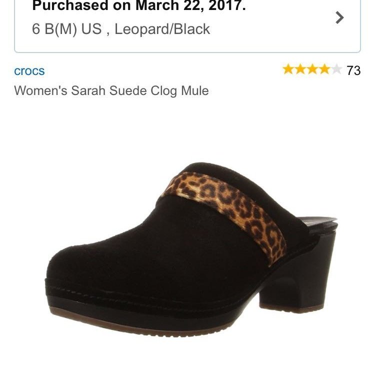 crocs women's sarah suede clog mule