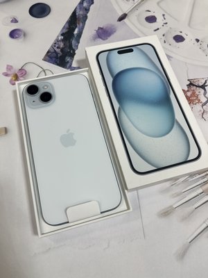 螢幕6.1吋🍎 Apple iPhone 15 128G藍色🍎拆封新品🔋電池100%🔥台灣公司貨🔥蘋果原廠保固