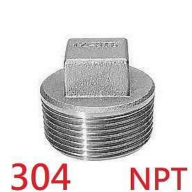 (單個價) NPT 304白鐵塞頭外牙 NPT(四角)(條) 不鏽鋼 不銹鋼 不銹鋼塞頭牙 白鐵 塞頭牙 堵頭十選九精品館-
