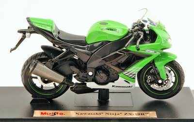 【川崎摩托車模型】Kawasaki Ninja ZX-10R 綠色 重型機車模型 Maisto 美馳圖 1/18精品車模