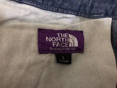 【熱賣精選】 日本版the north face 紫標系列purple label 水洗牛仔短褲腰帶配置高品質