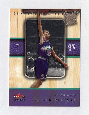 NBA 2002 Fleer Genuine #55 Andrei Kirilenko