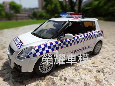 榮耀車模型..個人化訂製，將愛車複製成汽車模型-鈴木 SUZUKI SWIFT 警察車 2代 SPORT DZIRE