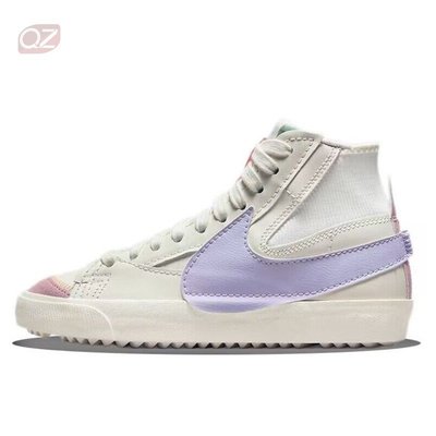 KK精選 （瑕）Nike Blazer Mid 77 中幫復古休閑板鞋 白紫粉 DO8909-167