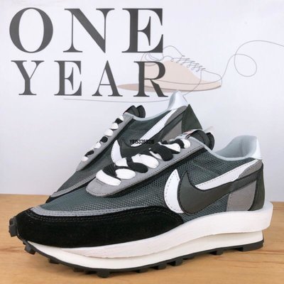 【正品】ONE YEAR_ Sacai x Nike LDV Waffle 聯名 解構 網面 透氣 黑 白 BV0073-001潮鞋