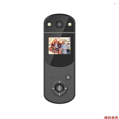 數碼 DV 攝像機迷你隨身車載攝像機錄像機 MP3 播放器 1080P 高清屏幕帶紅外夜燈旋轉鏡頭運動家庭辦公隨-淘米家居配件