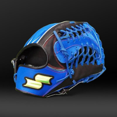 棒球帝國- SSK 全牛皮棒壘球手套 SSK880E 外野手用 黑藍