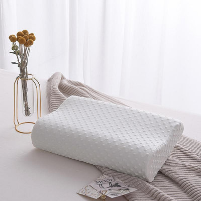 美容床專用記憶棉枕頭分區側睡柔軟慢回彈枕睡覺專用護頸椎睡眠枕