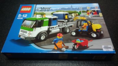 [二手]樂高, LEGO 4206 資源回收車 卡車 堆高機 推車