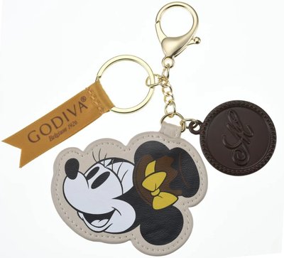 ArielWish日本GODIVA x DISNEY米妮迪士尼版2023情人節禮物鑰匙圈吊飾品包包掛飾品-最後一個絕版品