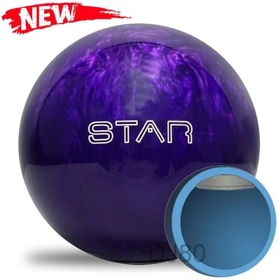 美國品牌Elite Star Purple Pearl加重片POLY保齡球8-14磅(紫珍珠-型號新EL2)