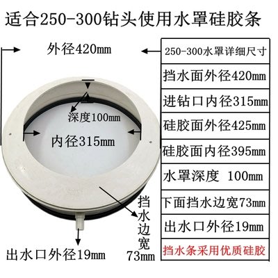 ㄚ峰日本精品貨"水泥洗孔機專用(全新超大號高級集水盒)直徑420mm(可用範圍250-300mm)