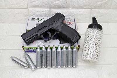 [01] KWC TAURUS PT24/7 CO2槍 + CO2小鋼瓶 + 奶瓶 ( KC46  巴西金牛座手槍