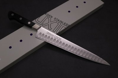 💖 Misono UX10 💖 【瑞典鋼 雙面氣孔筋引刀 27cm】日本製 廚房刀具 八煌刃物