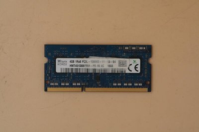 SK hynix 海力士 DDR3 1600 4G 雙面 筆記型記憶體