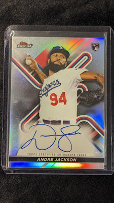 2022 Topps Finest #FA-AD Andre Jackson RC Refractor Auto