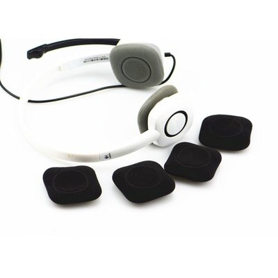 耳機罩 耳機海綿套 耳罩耳機套 替換耳罩 6對羅技H150耳棉套H130 H250海綿套 頭戴式耳機套 加厚48x48mm保護套HL001
