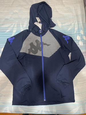 Kappa經典深藍色防風外套Ｌ號（男）／全新品／特價