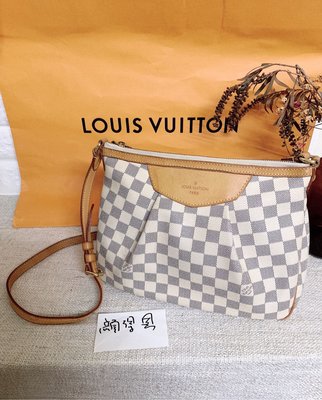 Louis Vuitton LV 白棋盤格 南瓜包 水餃側背包