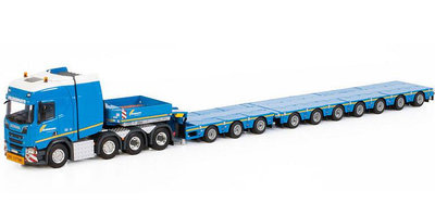 WSI 150 SCANIA 8X4 37軸100噸拖車模型 FELBERMAYR 01-3555