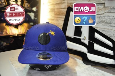 特價 New Era x Emoji Bomb Royal Blue Strapback 表情符號聯名炸彈符號後扣帽