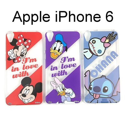 迪士尼透明軟殼 Apple iPhone 6 4.7吋 [最佳拍檔] 米奇 米妮 唐老鴨 史迪奇【Disney正版授權】