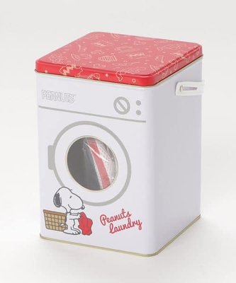 ˙ＴＯＭＡＴＯ生活雜鋪˙日本進口雜貨人氣美式風格史努比洗衣機造型手提盒 收納箱 洗衣袋組合(預購)