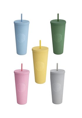 《現貨/24小時出貨》星巴克 Starbucks 榴槤杯 刺刺杯 冷水杯 TOGO杯 藍色 黃色 綠色 粉色 灰色