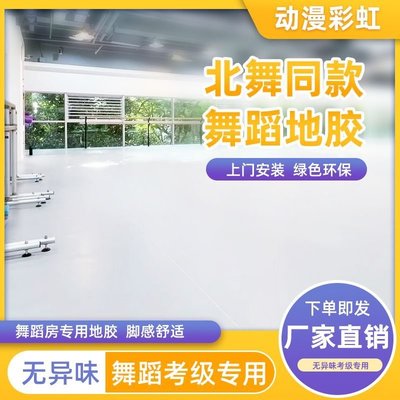 專業舞蹈教室用地膠墊室內耐磨防滑pvc健身運動塑膠地板幼兒園~特價