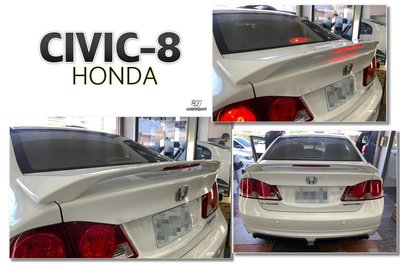 》傑暘國際車身部品《全新 HONDA CIVIC8 06-12 K12 喜美八代 原廠型 歐規 有燈 尾翼 含烤漆