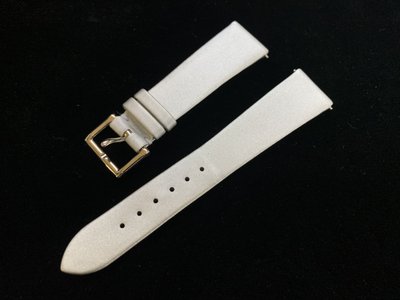 萬泰當舖精品-PATEK PHILIPPE百達翡麗 PP原廠真品18mm銀色涓絲錶帶18K金錶扣 全新品C012