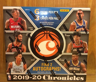 現貨 2019-20 Panini Chronicles NBA Basketball Hobby Box 編年史 盒卡