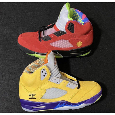 Air Jordan 5“What The”5 喬5紅黃鴛鴦 籃球 CZ5725-700 潮鞋