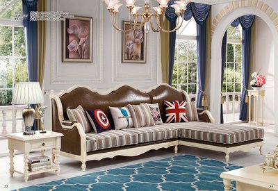 【大熊傢俱】857 玫瑰系列 歐式 美式皮沙發 休閒沙發 多件沙發組 皮沙發 雕花 布沙發 絨布沙發歐式沙發