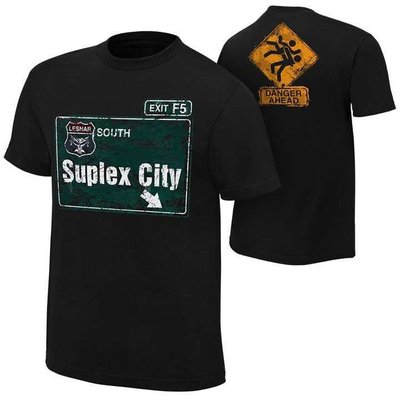 WWE摔角衣服 Brock Lesnar Suplex City 布洛克 背摔之城短袖T恤 買三免運