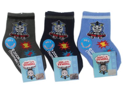 【卡漫迷】童襪 襪子 ㊣版 短襪 Thomas 湯瑪士小火車 9~11cm 台製 適用 1~2歲 3雙組 ~210元