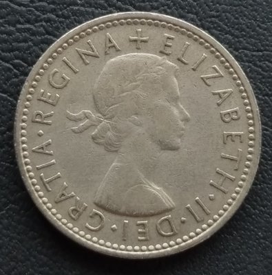 英國 1961  伊莉沙白二世  1先令 one shilling  鎳幣 280-819