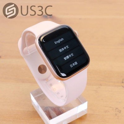 【US3C-板橋店】公司貨 Apple Watch 4 44mm GPS 金色鋁金屬錶殼 沙粉色運動錶帶 蘋果手錶 智慧型手錶 二手手錶