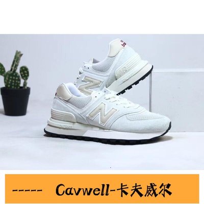 Cavwell-韓連線附帶票據NewBalance 574紐巴倫 淺灰 黑色 NB運動休閒鞋 男女鞋運動鞋 可2日可送達門市-可開統編