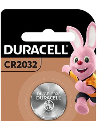 [福樂屋] Duracell金頂鈕扣型鋰電池 CR2032 3伏特 3V [1入]