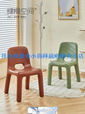 家具北歐ins網紅餐椅簡約靠背椅子家用凳子奶茶店餐凳戶外加厚塑料椅~特價