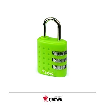 【CROWN皇冠】密碼鎖 行李箱配件(C-5123綠色)【威奇包仔通】