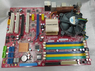 富士康 Foxconn P35AP-S主機板 + Intel Pentium E5200 2.5GCPU含風扇