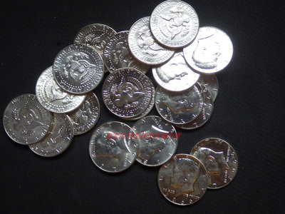 銀幣卷拆 BU美國1966年肯尼迪半美元 50分銀幣 單枚價 美洲錢幣